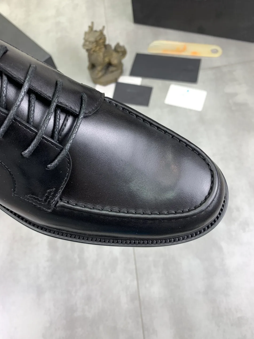 Men's shoes 💰P480 new style 💰 💎💎💎 water-dyed cow lining original order quality PRADA —🆘.Prada original purchase agent, high-end business leather shoes, fabric: imported from Italy cowhide material ➕ water-dyed cow lining/cowhide lining ➕ special original outsole, fine workmanship, real thing ^_^ Photographed 🎬size: 39-44